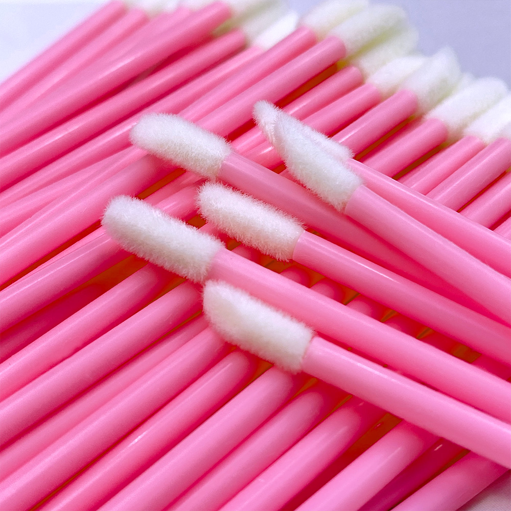 Beauty Kiss Makeup - 50/500 pçs escova labial descartável extensão