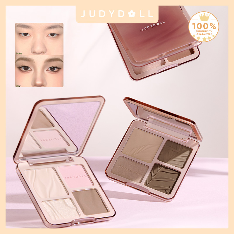 Highlighter Bronzer Palette - Paleta de iluminador e contorno Judydoll,