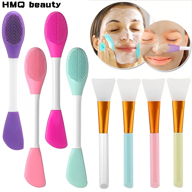 Huda Beauty Makeup Brush Set - Conjunto de escova facial de silicone,