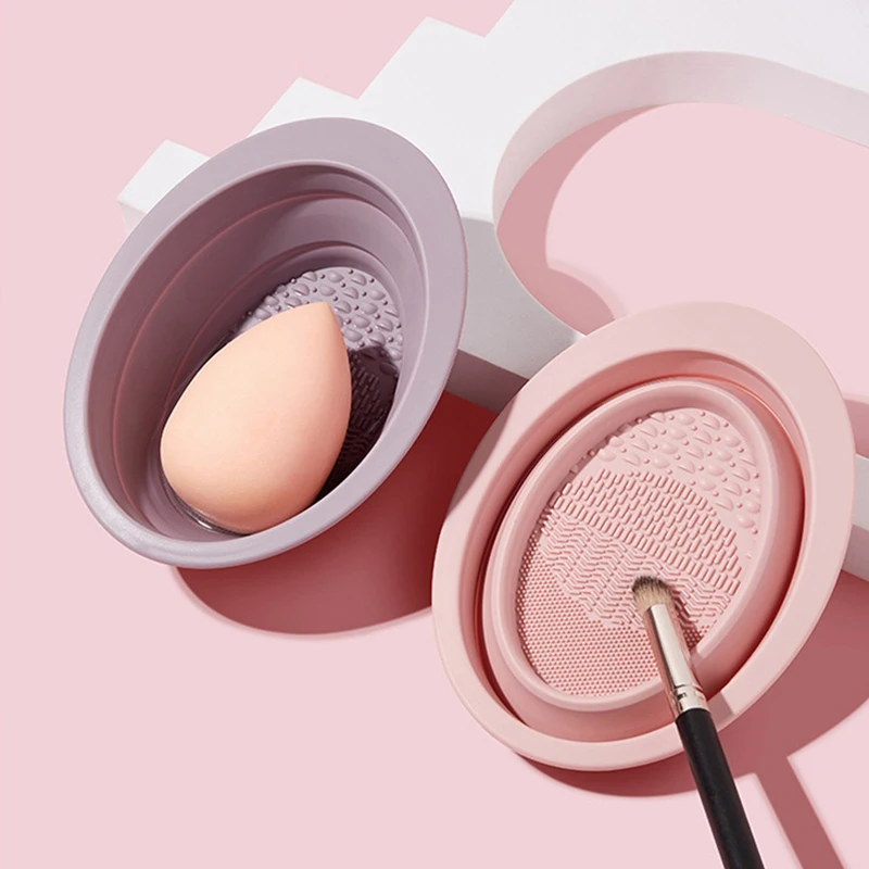Beauty Makeup Brushes - Tigela de Silicone para Limpeza de