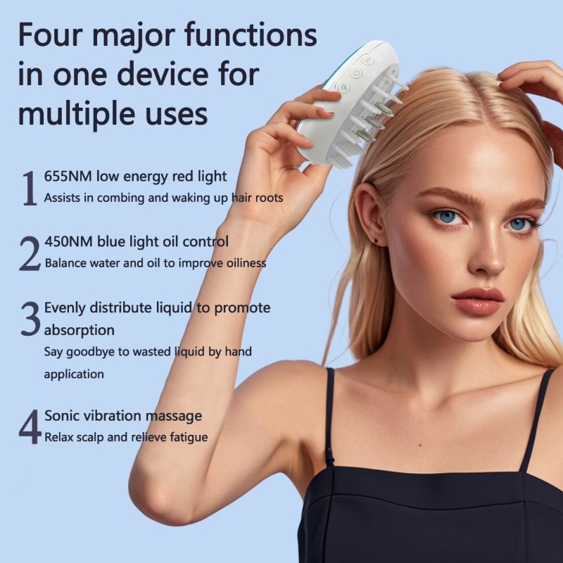 Hair Scalp Massager - Aplicador de Minoxidil para Couro Cabeludo
