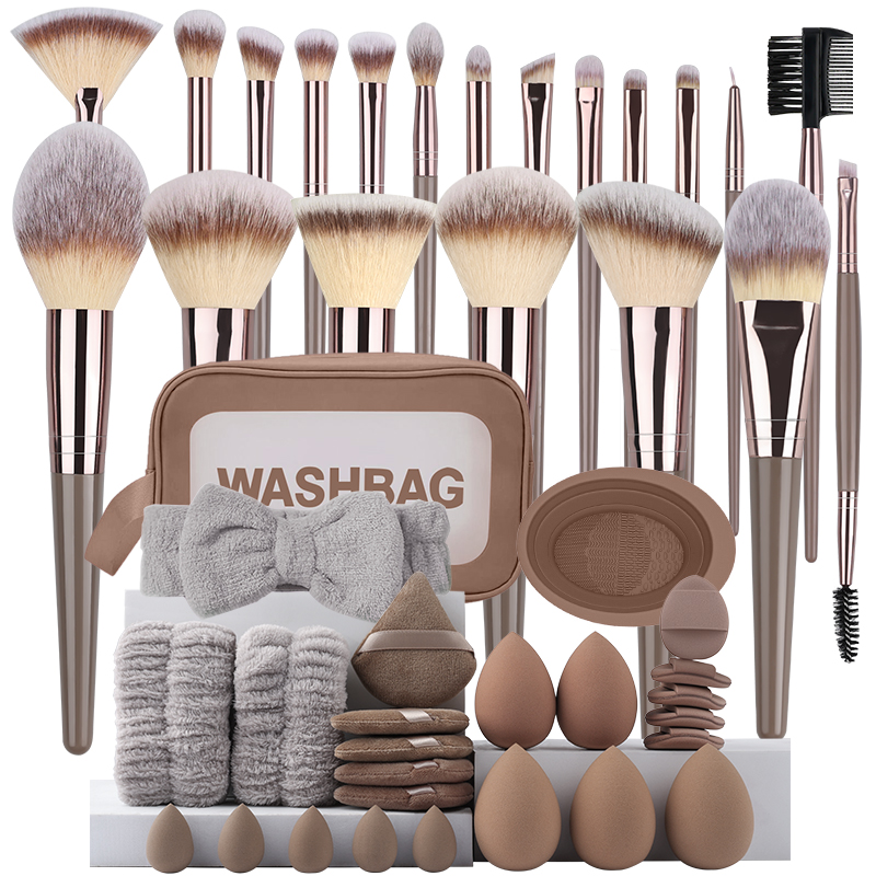 Huda Beauty Makeup Brush Set - Conjunto Profissional de Pincéis de Maquiagem