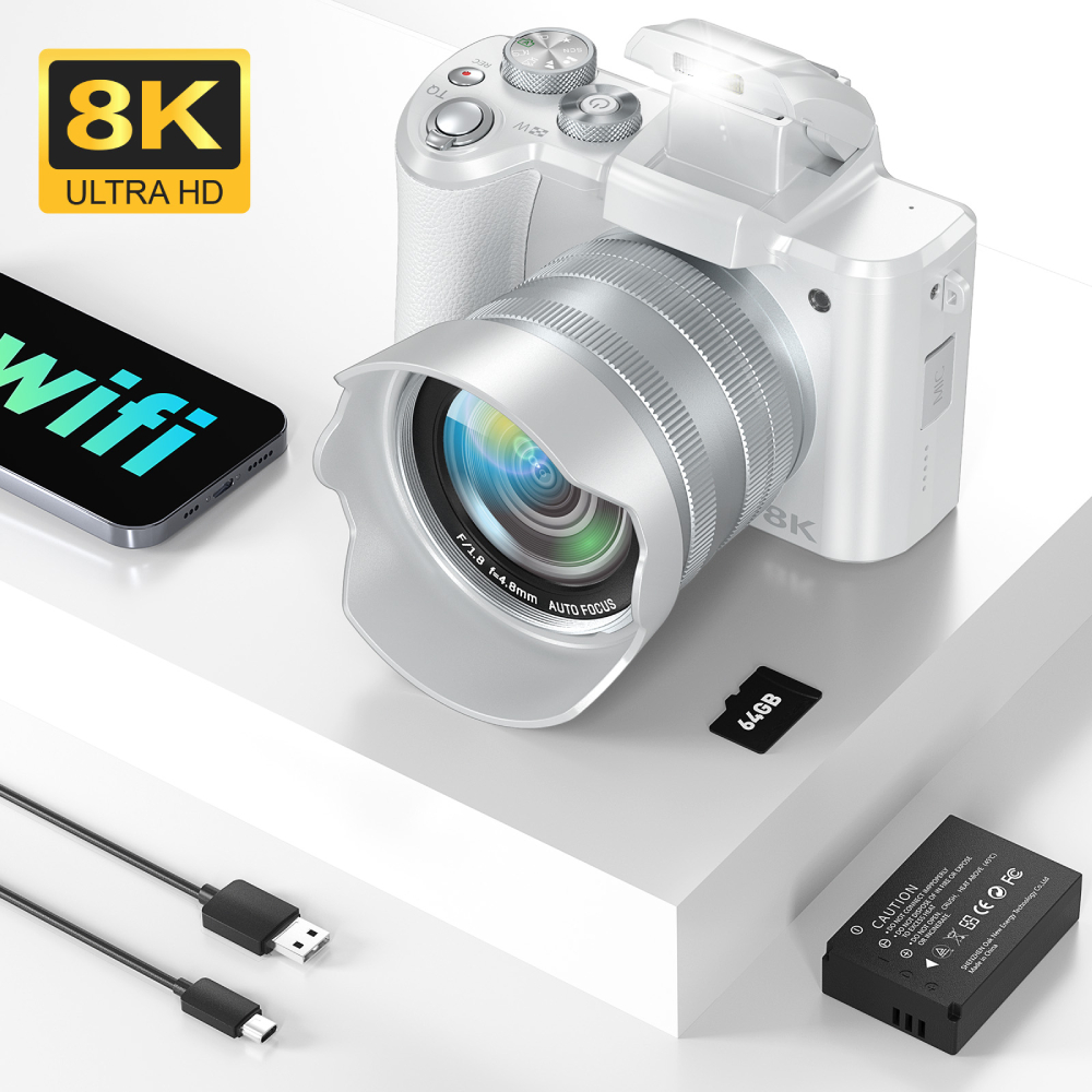 Beauty Makeup Camera - Câmera digital 8K para fotografia, câmera
