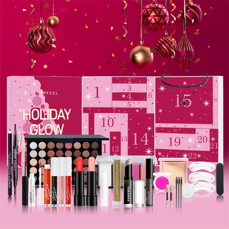 Beauty Makeup School - Conjunto de Maquiagem de Natal com