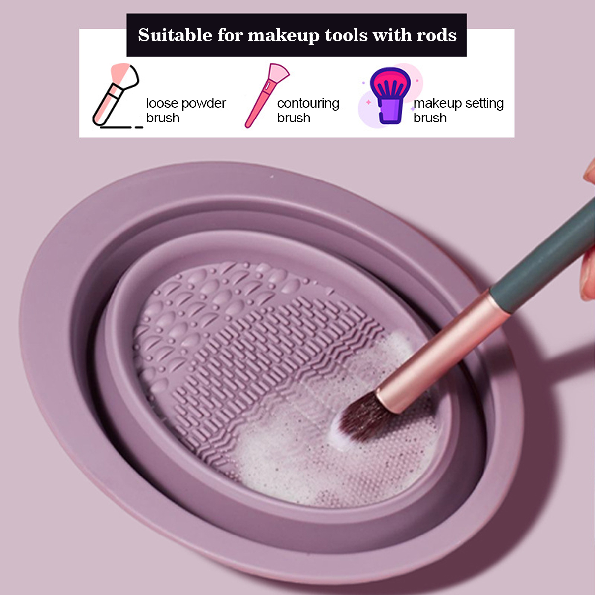 Tigela de Silicone para Limpez - Beauty Makeup Brushes avaliação e preço