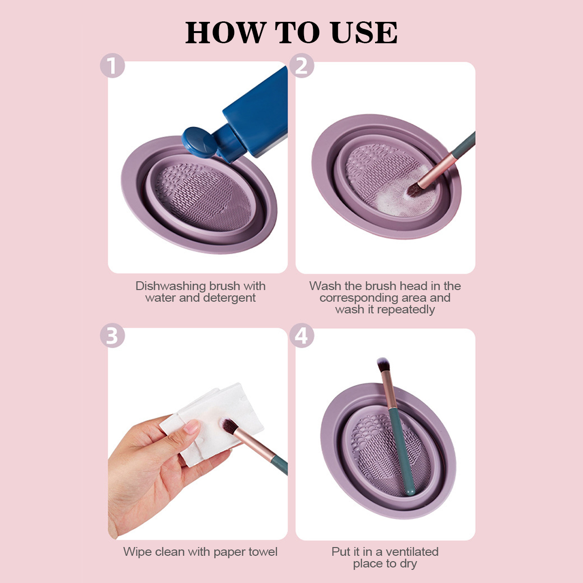 Tigela de Silicone para Limpez - Beauty Makeup Brushes avaliação e preço