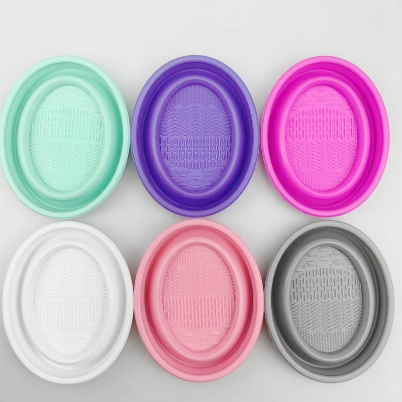Tigela dobrável para limpeza d - Beauty Makeup Brushes avaliação e preço