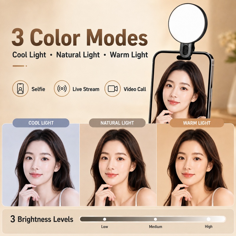Luz de Preenchimento LED RGB P - Beauty Makeup Camera avaliação e preço