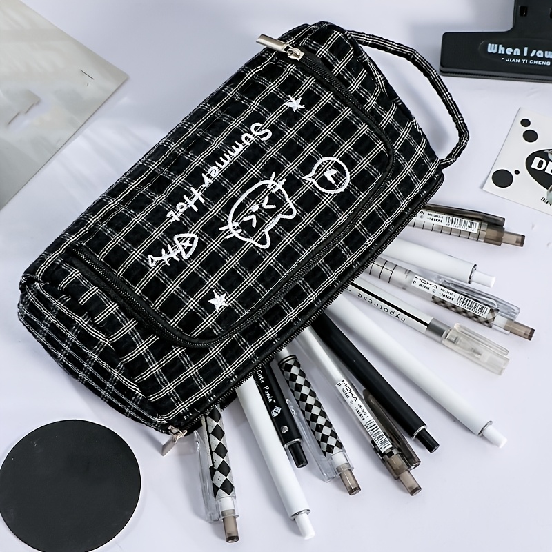 Nova estojo de lápis portátil, - Beauty Makeup School avaliação e preço