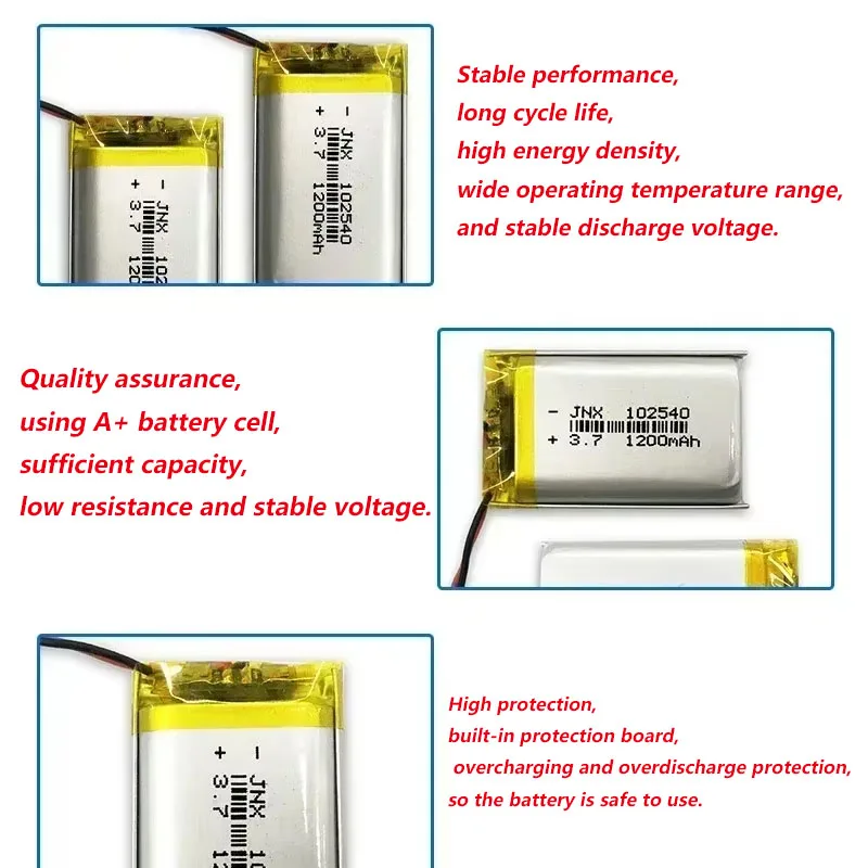 102540 3.7v 1200mah bateria re - Beauty Makeup Camera avaliação e preço