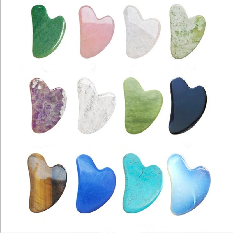 Rolo de jade verde natural, ma - Jade Roller Gua Sha avaliação e preço