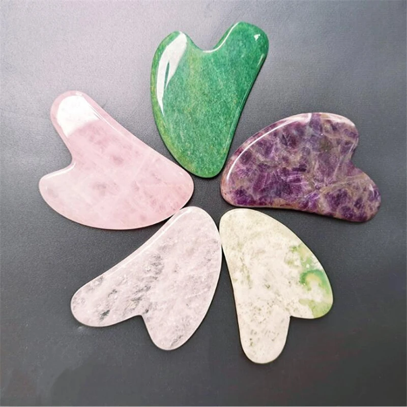 Rolo de jade verde natural, ma - Jade Roller Gua Sha avaliação e preço