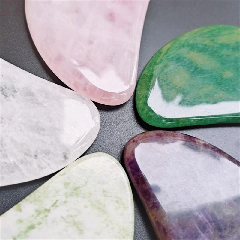 Rolo de jade verde natural, ma - Jade Roller Gua Sha avaliação e preço