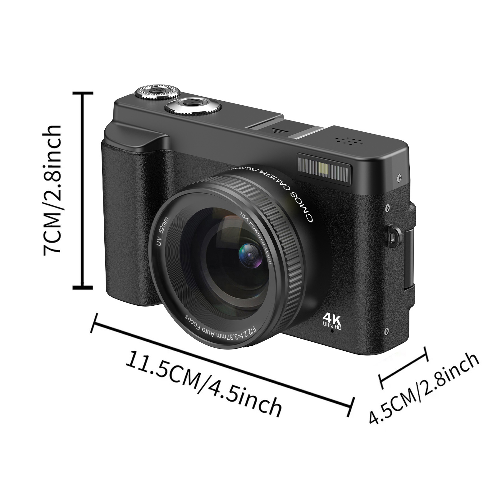 STUOGYUM 4K Vlogging Camera, c - Beauty Makeup Camera avaliação e preço