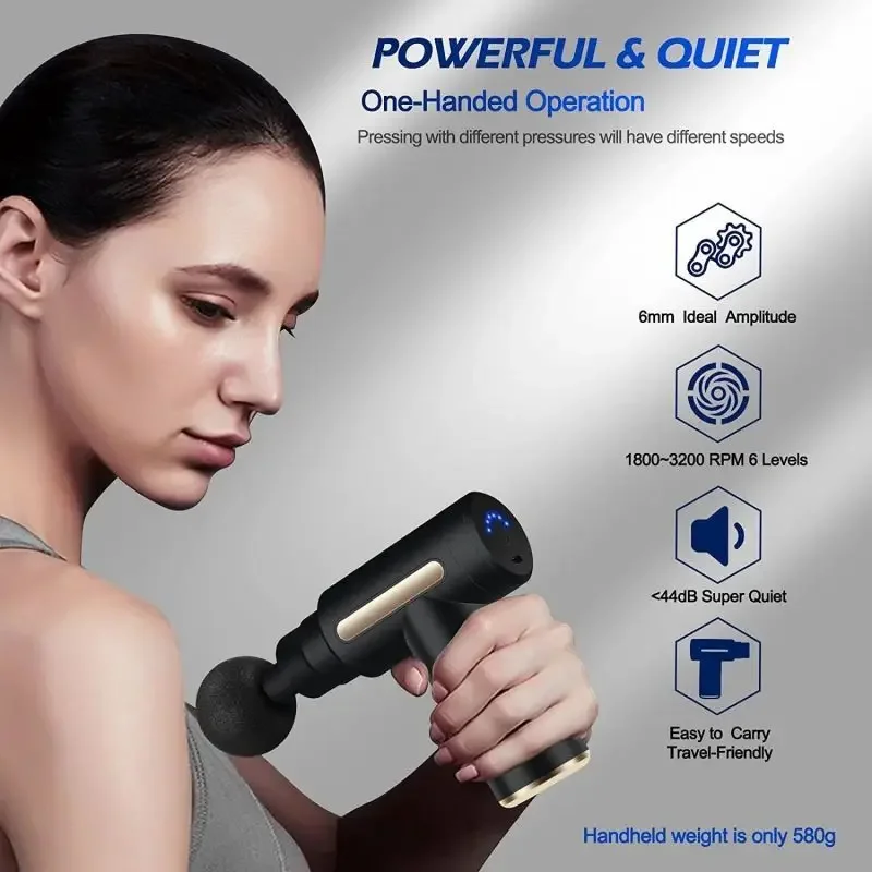 Pistola de massagem fascial po - Hair Scalp Massager avaliação e preço