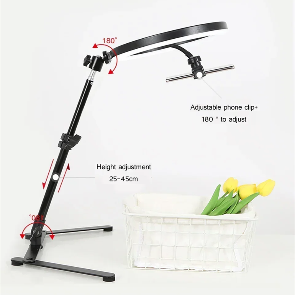10''Ring Selfie Light Overhead - Beauty Makeup Camera avaliação e preço