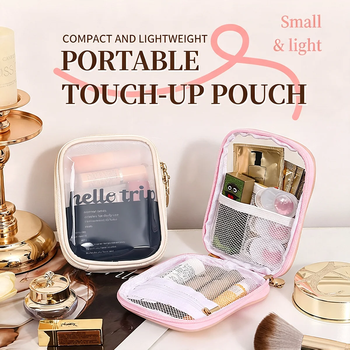 Bolsa de Maquiagem Transparent - Beauty Kiss Makeup avaliação e preço