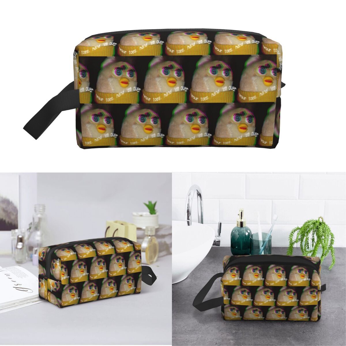 Bolsa de Maquiagem Longa Furby - Your Beauty Makeup avaliação e preço