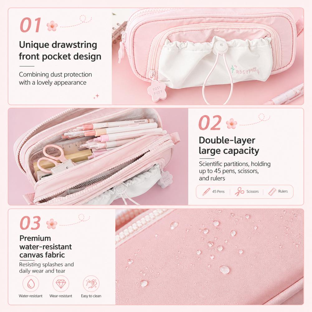 Estojo de Lápis com Cordão INS - Beauty Makeup School avaliação e preço